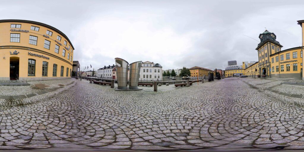 360-fasadbild på Östsvenska Handelskammarens mötesplats Kammarforum i Norrköping. Hyr kontorsplats, konferenslokaler eller skapa ett event hos oss.