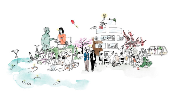 illustration of digital futures environment